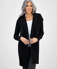 Style & Co Women's Hooded Open-Front Cardigan, Macy's Exclusive