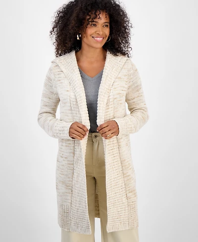 Style & Co Women's Hooded Open-Front Cardigan, Macy's Exclusive