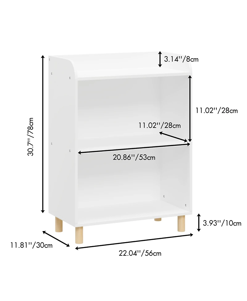 Cesicia Kids 3-Tier Bookcase, Children's Book Display, Bookshelf Toy Storage Cabinet Organizer for Children's Room, Playroom, Nursery