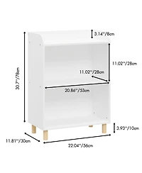 Cesicia Kids 3-Tier Bookcase, Children's Book Display, Bookshelf Toy Storage Cabinet Organizer for Children's Room, Playroom, Nursery