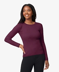 Melissa Paige Women's Crewneck Ribbed-Knit Sweater