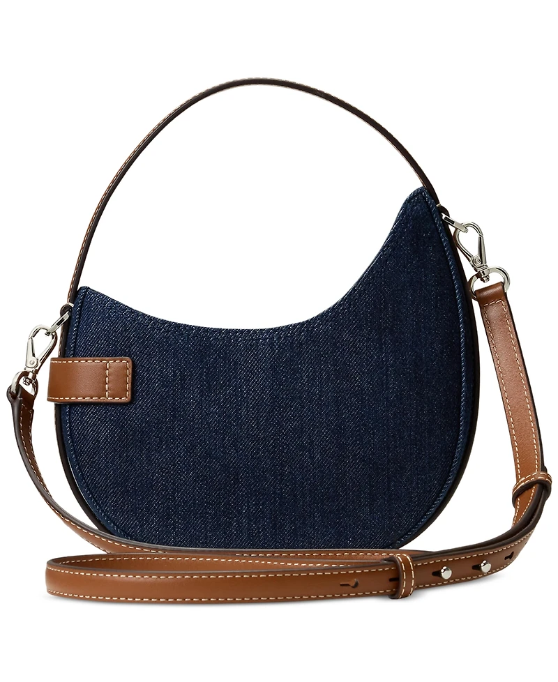 Lauren Ralph Lauren Denim Mini Tasha Crossbody Bag