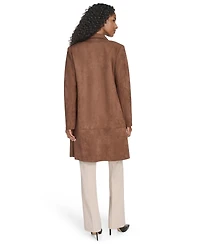 Tommy Hilfiger Women's Scuba Suede Long Sleeve Topper