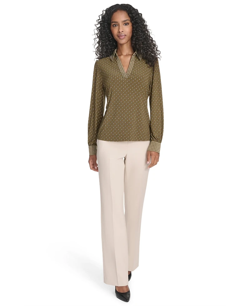 Tommy Hilfiger Women's Foulard Johnn Collar Top