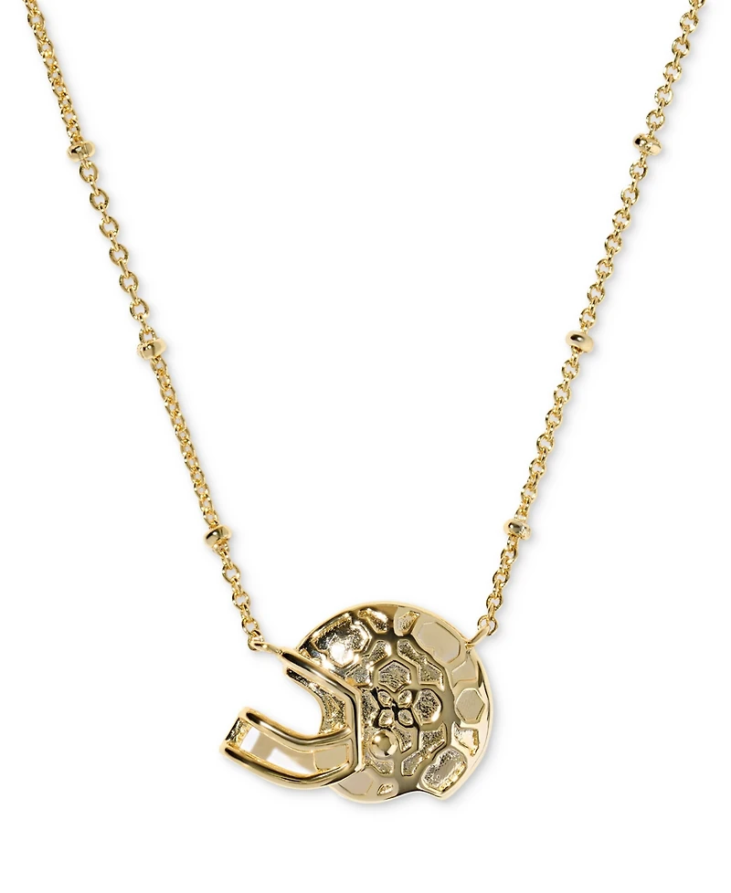 Kendra Scott Football Helmet Short Pendant Necklace, 16" + 3" extender