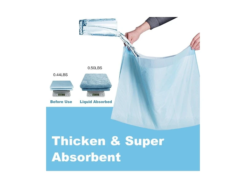 Akiudex 200 pieces 24 x 24 inch pet wee piddle pad