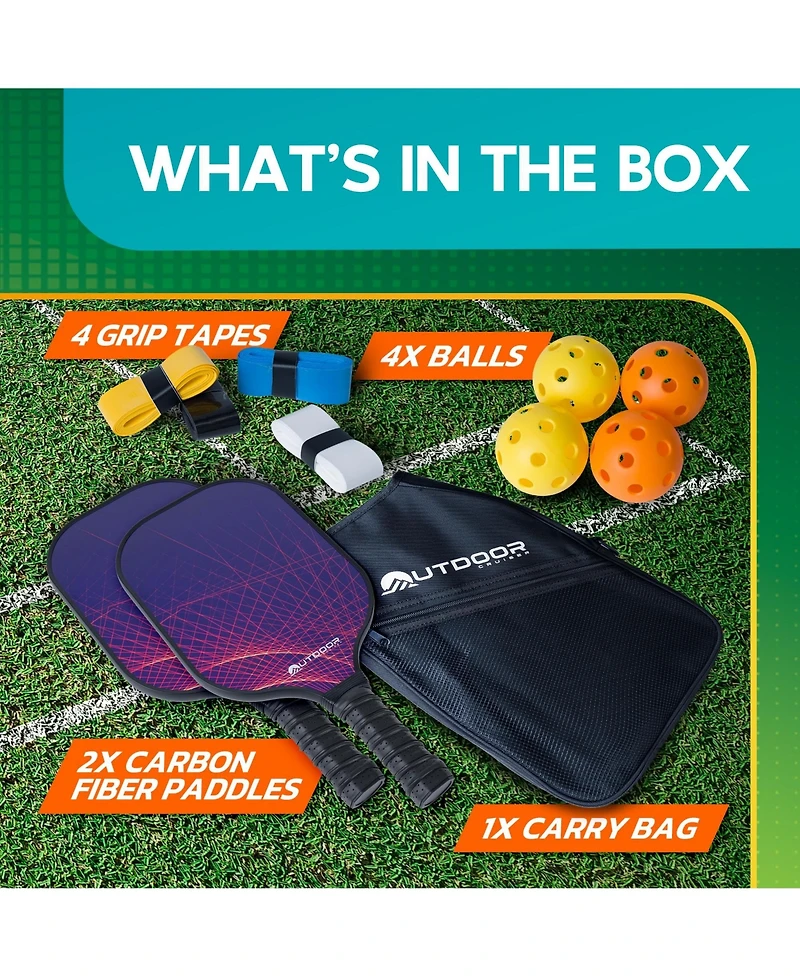 Outdoor Cruiser Pickleball Racket Set