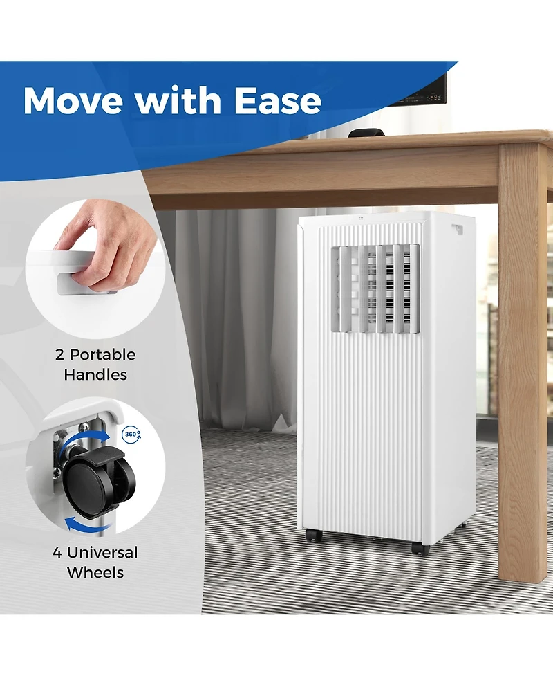 Gymax 10000 Btu 4-in-1 Portable Air Conditioner Standing Air Cooler w/ Fan & Dehumidifier