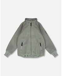 Deux par Kids Unisex Mid-Layer Teknik Jacket Sage