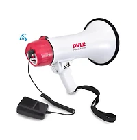 Pyle Bluetooth Megaphone - Pa Megaphone Speaker with Wired Microphone, Siren Alarm Mode, MP3/Usb/Sd Readers
