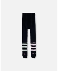 Deux par Girl Knit Tights Dark Blue - Toddler|Child