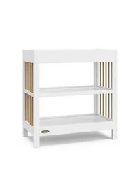 Graco Teddi Changing Table With Water Resistant Changing Pad White Driftwood
