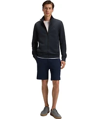 Boss by Hugo Men's Logo Badge Zip-Up Sweatshirt