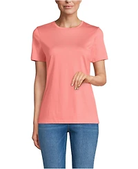 Lands' End Women's Supima Cotton Crewneck T-Shirt