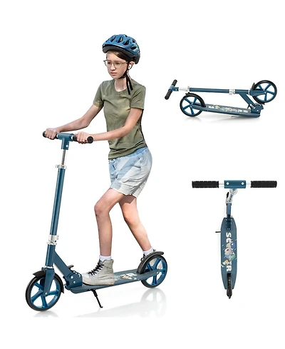 Hitway Adjustable Height Aluminum Kick Scooter for Kids and Adults