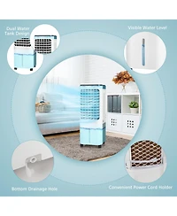 4-in-1 Evaporative Air Cooler with 12L Water Tank and 4 Ice Boxes