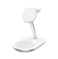 Ventev 15W Ultrafast 3 in 1 Wireless Charging Stand-White