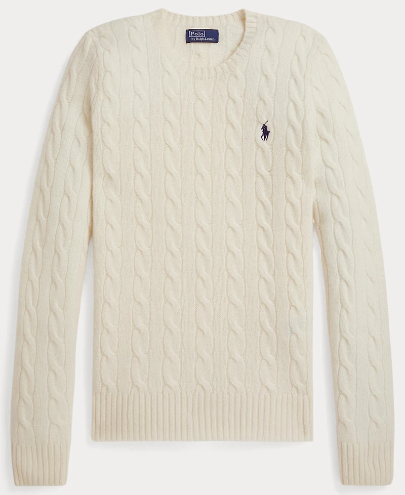 Polo Ralph Lauren Women's Cable Wool-Cashmere Crewneck Sweater