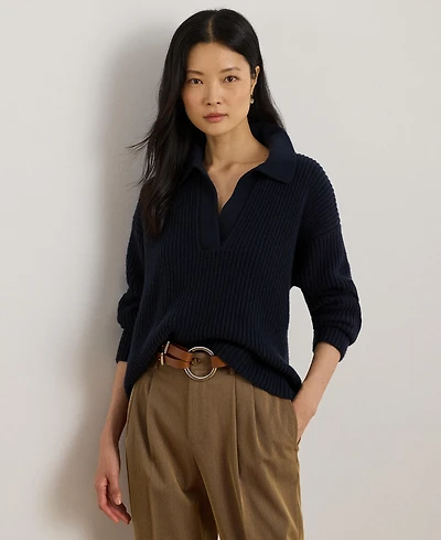 Lauren Ralph Women's Superb Plus-Cerray Long Sleeve Sweater
