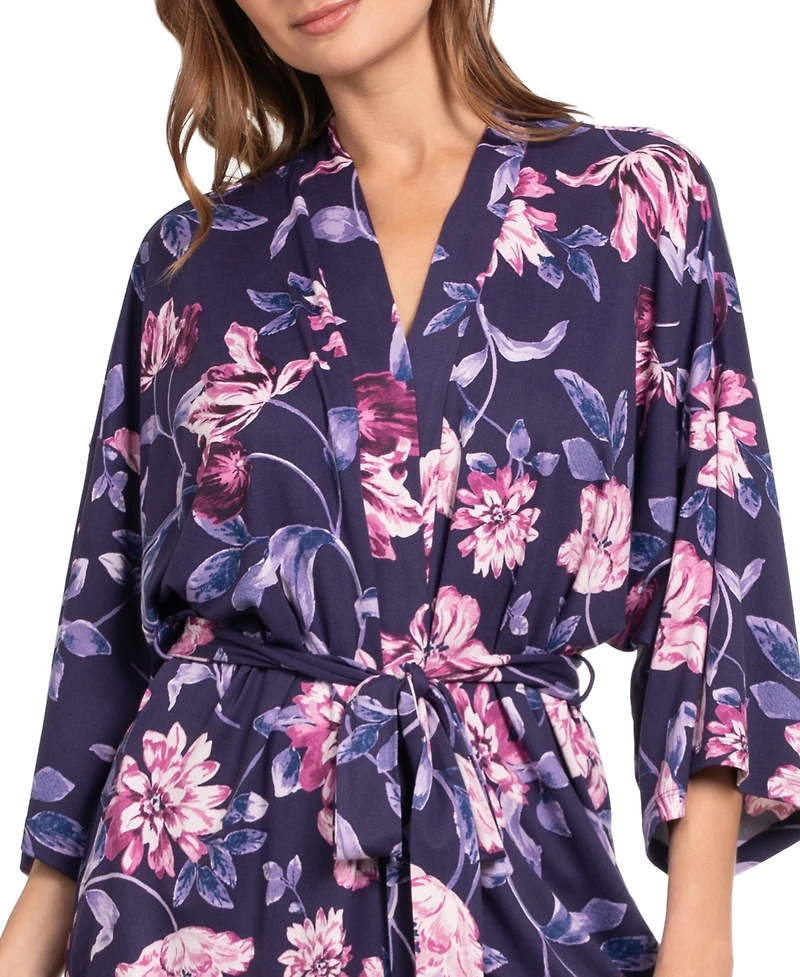 Linea Donatella Women's Jazlynn Knit Wrapper Robe