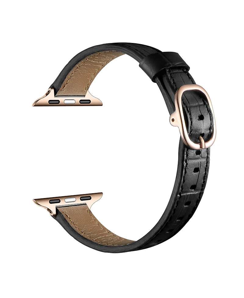 Posh Tech Carmen Skinny Croc Leather Band for Apple Watch