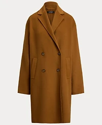 Lauren Ralph Women's Face-Dawley Double-Breasted Wool-Blend Jacket
