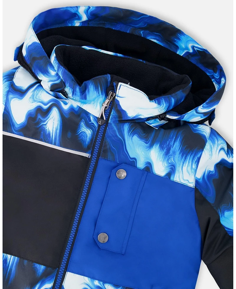 Deux par Big Boys Two-Piece Play Snowsuit Blue