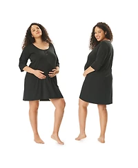 Motherhood Women's Maternity Sleep Henely Nightgown with Nursing Access