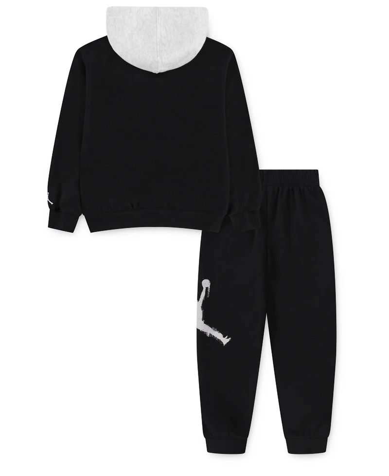 Jordan Little Boys 2-Piece Most Value Player Jumpman Fleece Pullover Hoodie and Pants Set