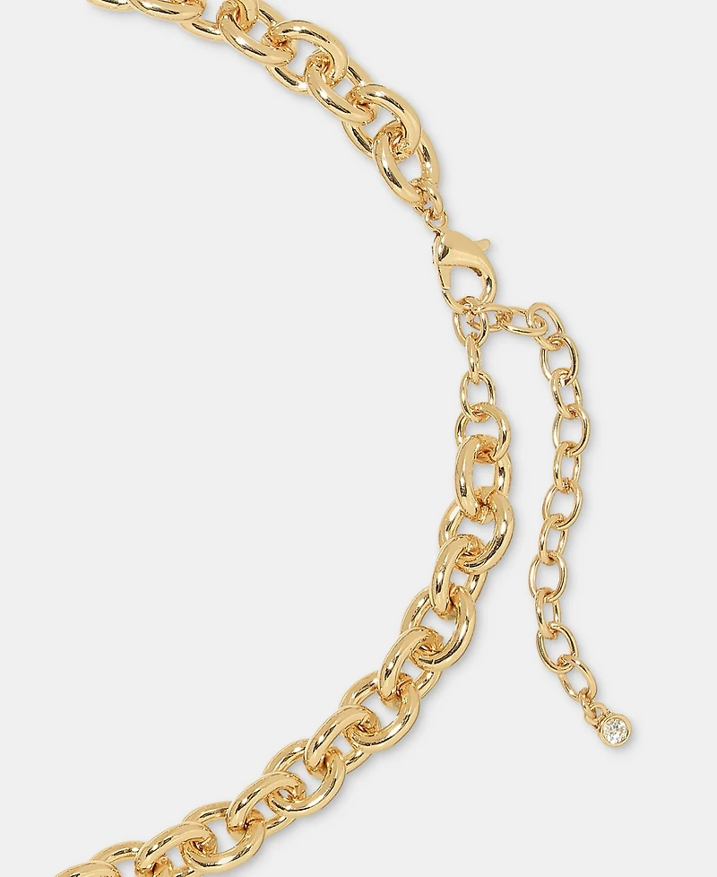 On 34th Pave & Stone Heart Pendant Necklace, 18" + 3" extender, Macy's Exclusive