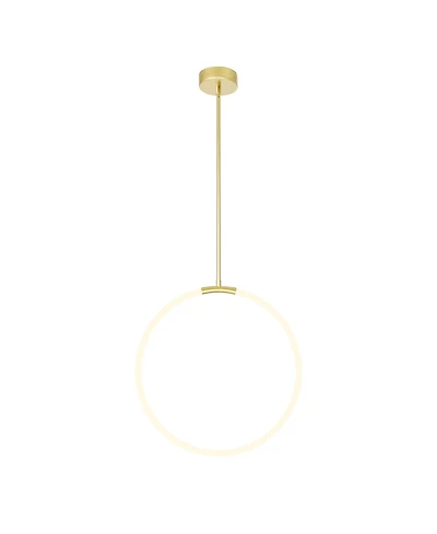 Cwi Lighting 26" Metal Hoops 1 Light Led Chandelier