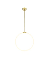 Cwi Lighting 26" Metal Hoops 1 Light Led Chandelier