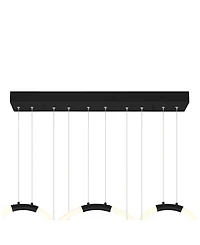 Cwi Lighting 27" Metal Hoops 5 Light Led Chandelier