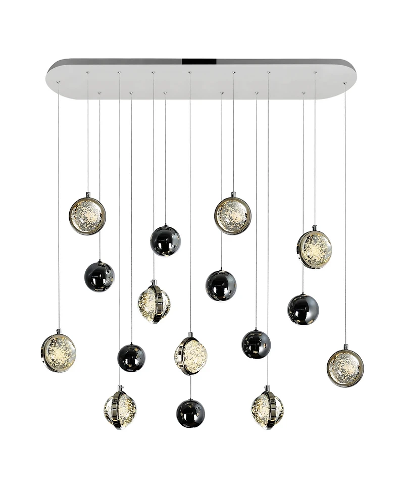 Cwi Lighting 37" Metal Salvador Led Integrated Chandelier