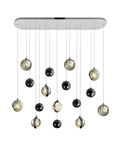 Cwi Lighting 37" Metal Salvador Led Integrated Chandelier