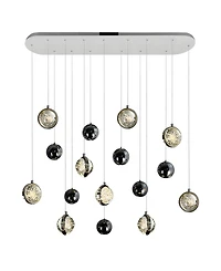Cwi Lighting 37" Metal Salvador Led Integrated Chandelier