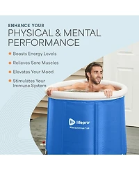 Lifepro Portable Ice Bath Tub with Lid and Storage Bag