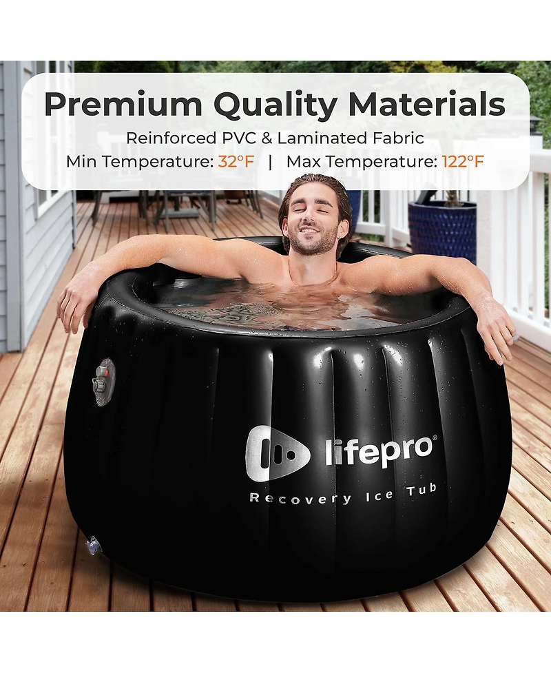 Lifepro Self-Inflatable Portable Ice Bath Tub