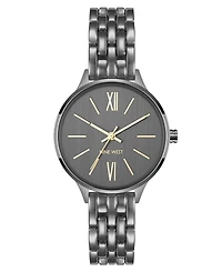 Anne Klein Women's Quartz Essential Gray Metal Alloy Watch, 34mm