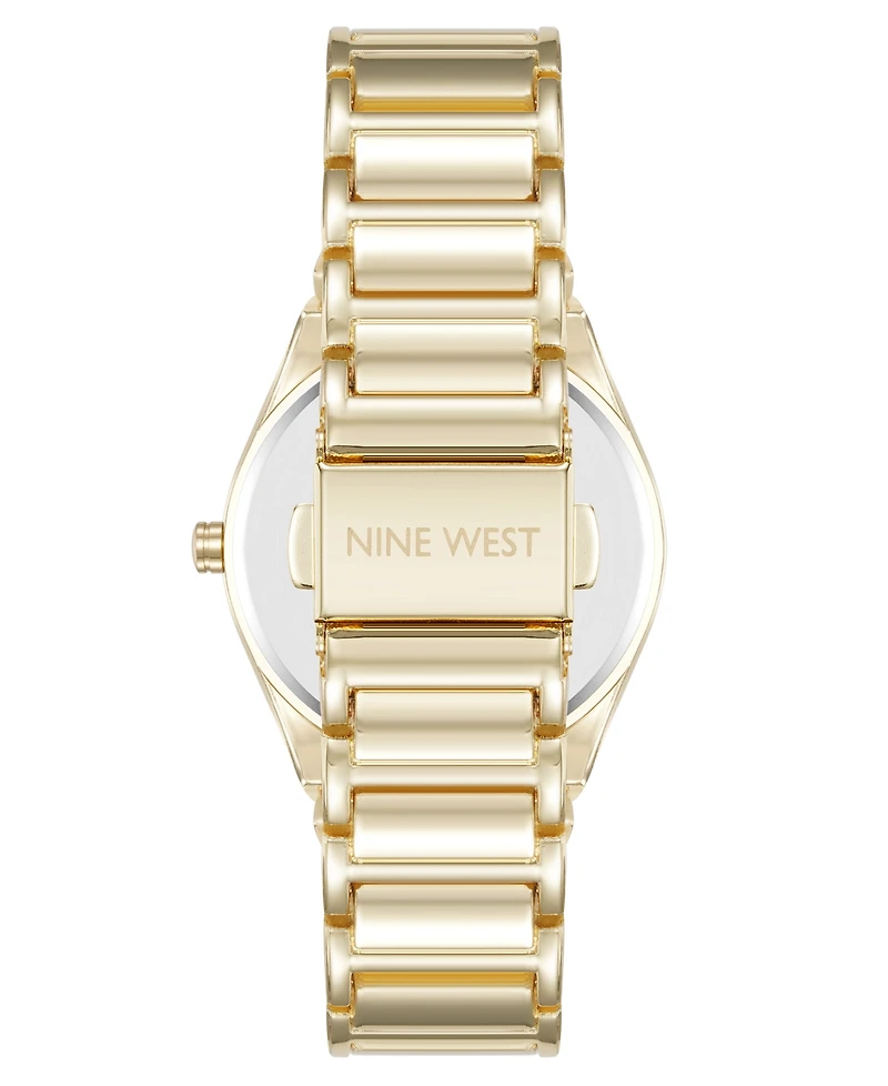 Anne Klein Women's Quartz Easy-to-Read Gold-Tone Metal Alloy Watch, 34mm