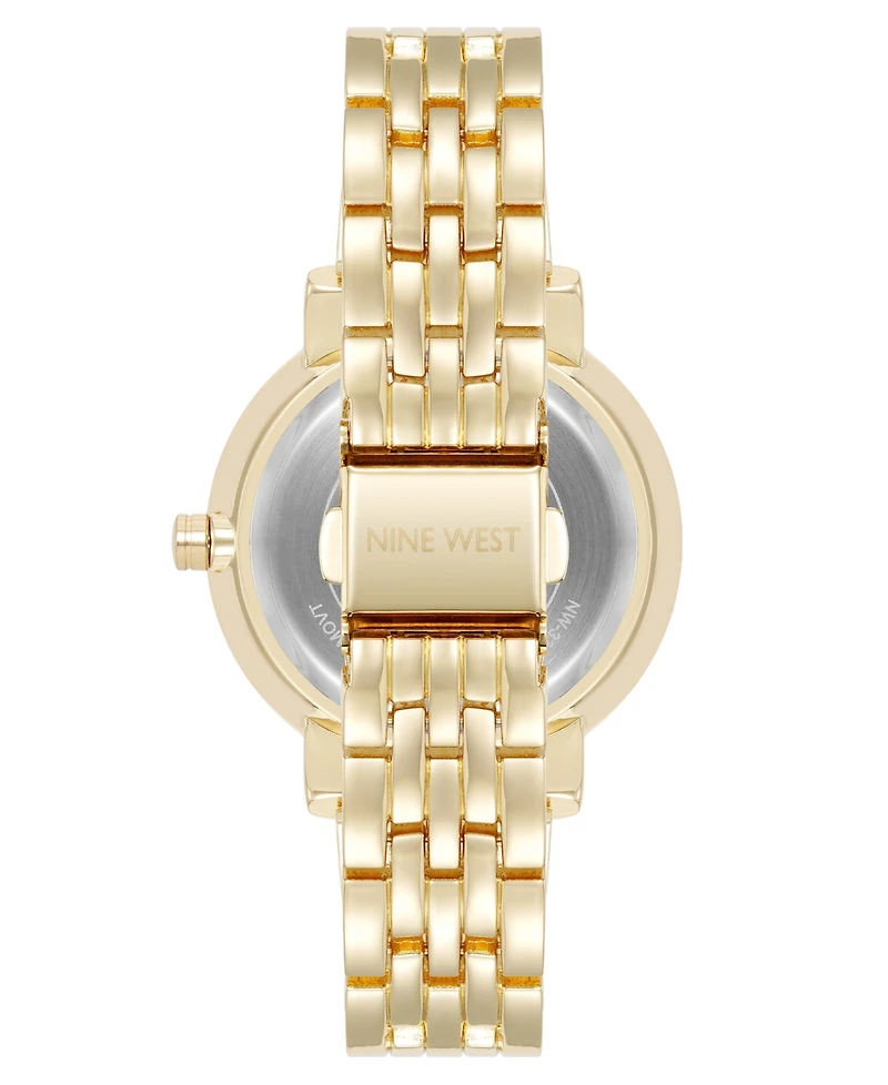 Anne Klein Women's Quartz Premium Gold-Tone Metal Alloy Watch, 35mm