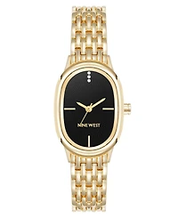 Anne Klein Women's Quartz Delicate Oval Gold-Tone Metal Alloy Watch