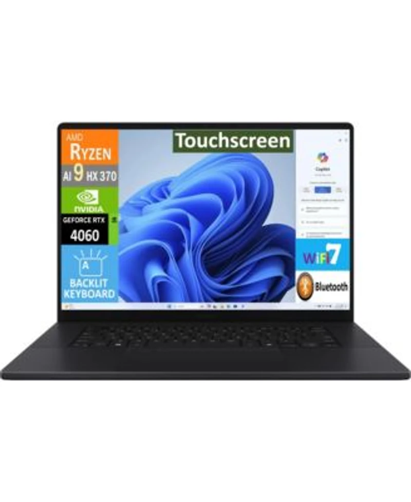 Asus Proart P16 Ai Creator Laptop 16.0 Touchscreen Oled 4k Display Amd Ryzen Ai 9 Hx 370 32gb Lpddr5x 2tb Ssd Geforce Rtx 4060 Win 11 Home