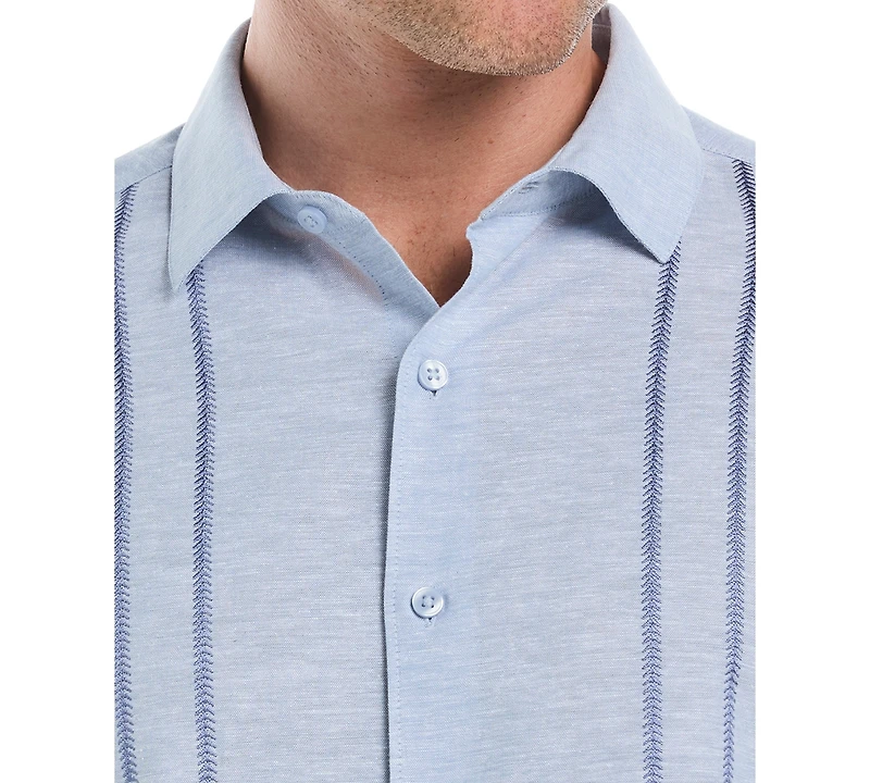 Cubavera Men's Embroidered Long Sleeve Button Down Shirt