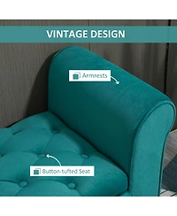 Homcom Button-Tufted Storage Ottoman Bed Bench