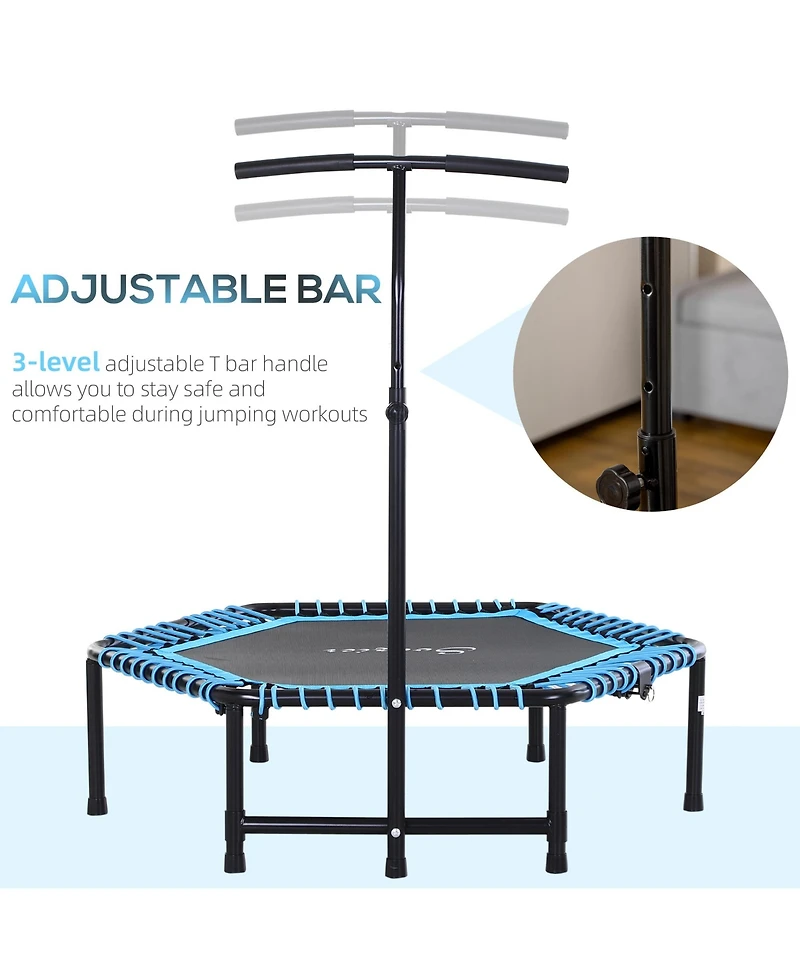 Soozier 48" Foldable Trampoline Outdoor Bungee Exercise Fitness Jumper