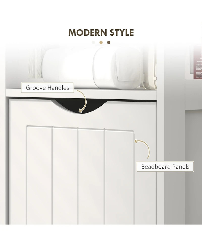 Homcom Narrow Bathroom Storage Cabinet, Slim Bathroom Cabinet,