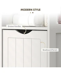 Homcom Narrow Bathroom Storage Cabinet, Slim Bathroom Cabinet,