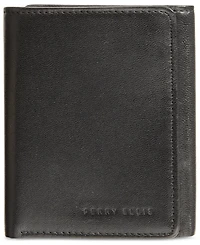 Perry Ellis Portfolio Men's Leather Gramercy Slim Trifold Wallet