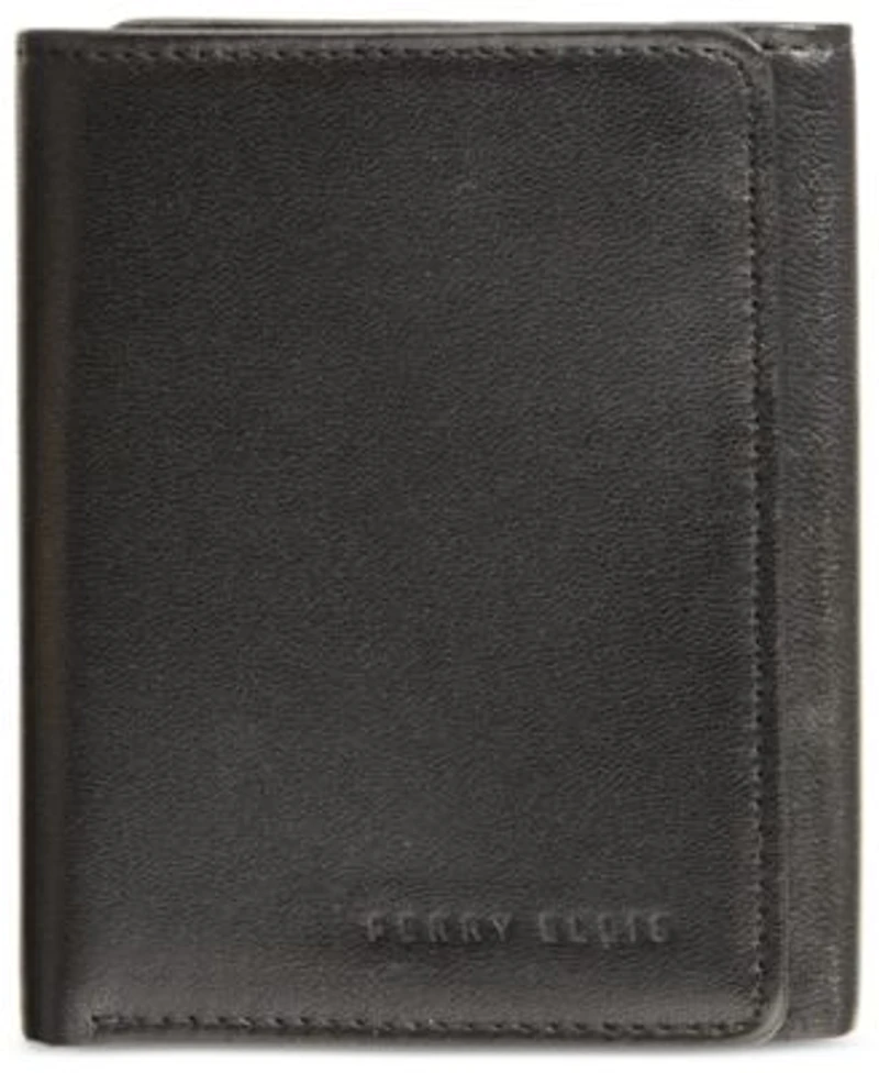 Perry Ellis Mens Leather Trifold Wallet Collection
